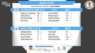 Blackheath CC Kent 1st XI v Bickley Park CC 1st XI [upl. by Grantland443]