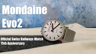 Mondaine EVO2  The Swiss Railways Watch 75th Anniversary Edition [upl. by Esirehc]