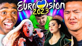 Adults React To Eurovision 2023 Top 10  React [upl. by Akkimat]