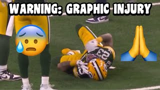 Jaire Alexander INJURY Vs Cowboys 😰🙏 Cowboys Vs Packers Wild Card 2024 highlights [upl. by Reyaht273]