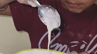 liquid or solid Magic liquid trending experiment craft art science [upl. by Yeslah103]