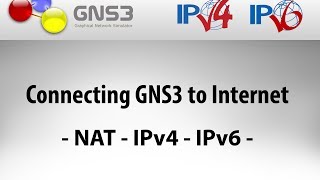 Connecting GNS3 to Internet NAT IPv4 IPv6 [upl. by Alleber]