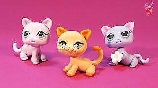 LPS shorthair cat KOTEK  tutorial polymer clay  z modeliny [upl. by Naleag15]