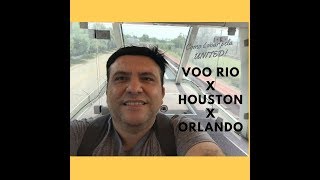 COMO É VOAR PELA UNITED  VOO RIO X HOUSTON X ORLANDO [upl. by Aalst754]