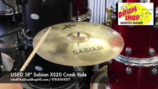 SOLD  USED 18quot Sabian XS20 Crash Ride  The Drum Shop North Shore [upl. by Kanya]