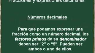 Fracciones y expresiones decimales [upl. by O'Doneven800]