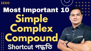 Most Important 10 Simple Complex Compound  Shortcut Rules  Transformation of Sentence [upl. by Eldwun]