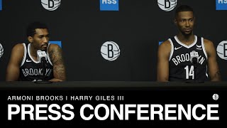 Armoni Brooks and Harry Giles III Press Conference  2023 Brooklyn Nets Media Day [upl. by Ruckman]