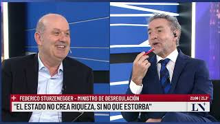 Federico Sturzenegger quotAl gobierno le sobra corajequot [upl. by Caitrin]