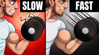 Slow Repetitions Versus Fast Which Are Better For Building Muscle Workout  HYPERTROPHIED BODY [upl. by Leipzig]