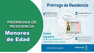 como realizar prorroga de residencia para menores agencia virtual de migraciones [upl. by Kamaria]