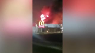 Viewer video Explosions fire in Macomb County [upl. by Asilad]