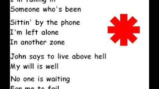 Red Hot Chili Peppers  This Velvet Glove lyrics [upl. by Ativ267]