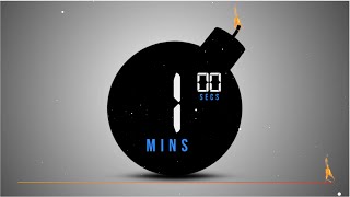 🔥 BOMB Timer Cuenta Atrás de 1 minuto con Música  Cuenta REGRESIVA 1 minute TIMER bomb💥loud [upl. by Nahtonoj]