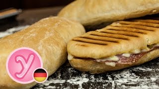 fluffiges SANDWICHBROT  PANINI BROT – einfach selbst gemacht [upl. by Ellenrahc372]