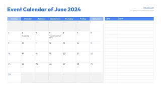 2024 Event Calendar Templates for PowerPoint and Google Slides Free Download [upl. by Auhsuoj]