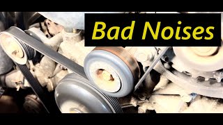 Bad noises fixed GMT800 Chevy Silverado Alternator Idler Pulley Belts and Tensioners Replaced [upl. by Hsreh]