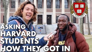 Asking Harvard Students How They Got Into Harvard  GPA SATACT Clubs etc [upl. by Cia]