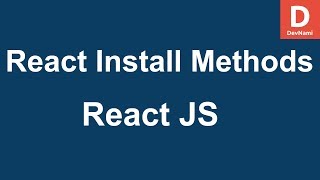 React How to Install React JS [upl. by Lindi]