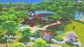 Japanese Villa🌸 No CC  Speed Build  The Sims 4 [upl. by Orecic]