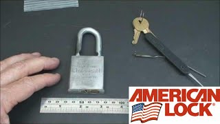 38 American Series 200 Junkunc Brothers Padlock Picked Open [upl. by Verlie176]