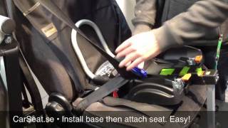 Klippan Triofix  Installation with seat belt [upl. by Francois]