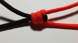 How tie two pieces of rope  cordage  paracord together [upl. by Asiuol]