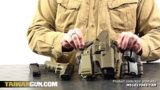 Airsoft Manuals  Compatibility of APS Replicas and Holsters [upl. by Anpas]