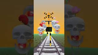 strange railroad crossing that merges and transforms [upl. by Chrystel]