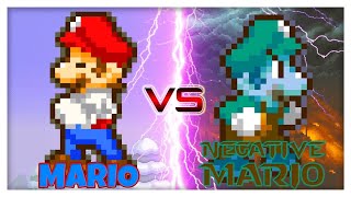 Mario VS Negative Mario  Sprite Animation [upl. by Kcinom464]