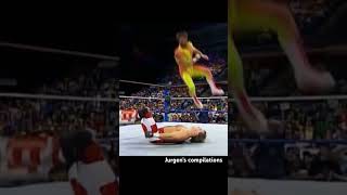 Macho Man Randy Savage Iconic flying elbow drop compilation 1985  1999 [upl. by Hirai]