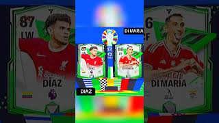 Di maria vs Diaz  fifa card battle ☠️shorts [upl. by Adnoek]