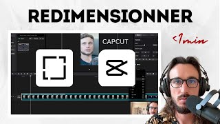 Comment changer le ratiodimensiontaille sur Capcut  moins d1 min [upl. by Orteip812]