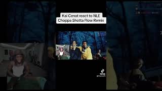 Kai Cenat Reacts to NLE Choppa Shotta Flow 7 Remix ft Lil Mabu kaicenat shorts [upl. by Ttelracs62]