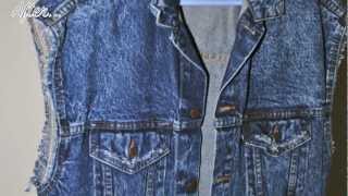 DIY Turn your denim jacket into a denim vest and fray it [upl. by Nohcim]