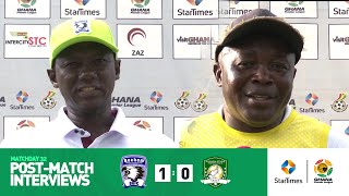 Bechem United 10 Aduana fc postmatch interviews  Ghana Premier League [upl. by Idnis215]