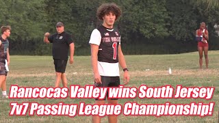 Rancocas Valley wins South Jersey 7v7 Passing League Championship  Football Highlights [upl. by Rubens211]