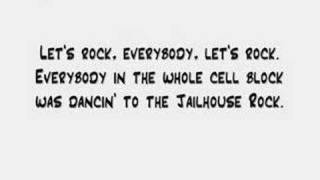 Elvis Presley  Jailhouse Rock Lyrics [upl. by Naicul]