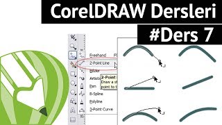 Corel Draw ile Grafik Tasarım  Düz Çizgi Aracının Kullanımı Ders7 [upl. by Leunamne320]