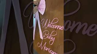 Welcoming Baby Mariam With A Ribbon baby newbornbaby [upl. by Buzzell479]