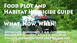 Guide to Herbicides for Food Plots and Habitat Projects [upl. by Chaker]