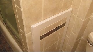 Ceramic tile access panel for bathtub plumbing [upl. by Seda]