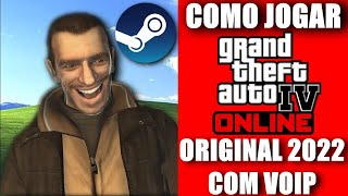 COMO JOGAR GTA 4 ONLINE ROLEPLAY COM VOIP ORIGINAL STEAM 2022 [upl. by Carissa]