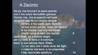 A Zacinto lettura e commento in classe del sonetto di Ugo Foscolo [upl. by Namreh327]