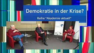 Gespräch zum Thema Demokratie in der Krise [upl. by Gan]