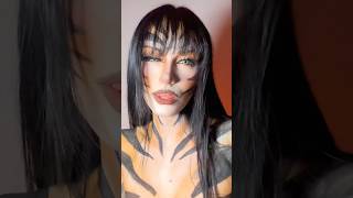 Tigress 🐅 Creative Makeup Transformation makeup makeuptransformation tiger [upl. by Ezana]