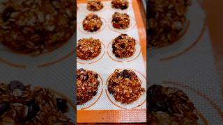 Easy Healthy Pumpkin Oatmeal Cookies 🎃 Recipe in description healthyrecipes weightloss pumpkin [upl. by Hoes72]