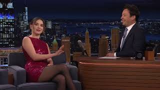 Millie Bobby Brown Hot Legs in PantyhoseStockings on Jimmy Fallon [upl. by Drandell]