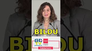 Ayuso pide ilegalizar BILDU [upl. by Sklar]