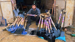 The Process of Mass Producing Shovels  Old Factory Manufacturing [upl. by Meehaf]